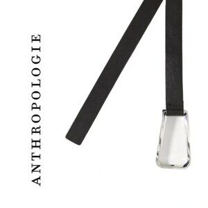 Anthropologie Leather Wrap belt | Silver Hardwear